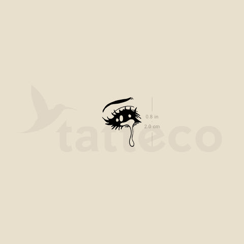 Small Crying Eye By Tukoi Temporary Tattoo - Set of 3