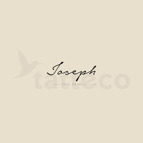 Joseph Temporary Tattoo - Set of 3