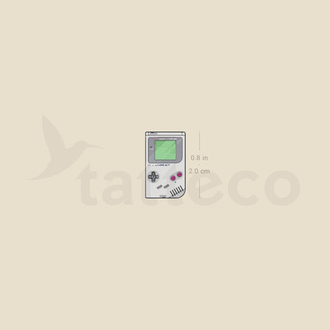 Game Boy Temporary Tattoo - Set of 3