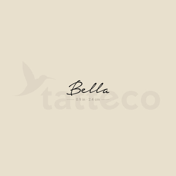 Bella Temporary Tattoo - Set of 3