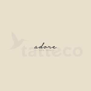 Adore Temporary Tattoo - Set of 3