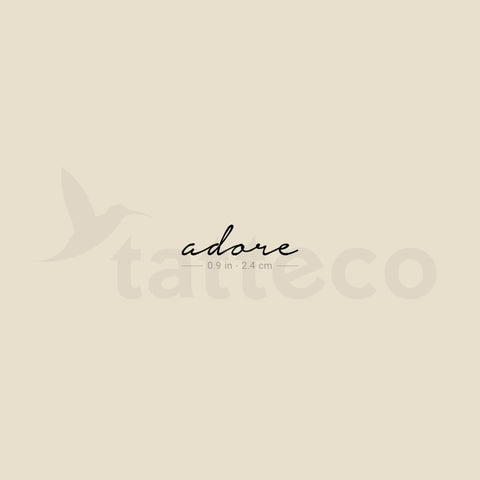 Adore Temporary Tattoo - Set of 3