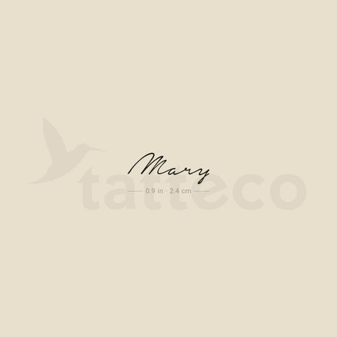 Mary Temporary Tattoo - Set of 3