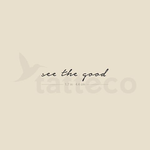 See The Good Temporary Tattoo - Set of 3