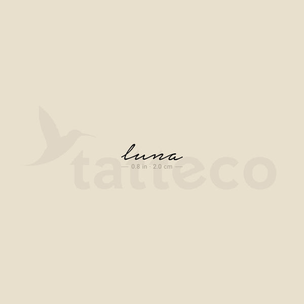 Luna Temporary Tattoo - Set of 3