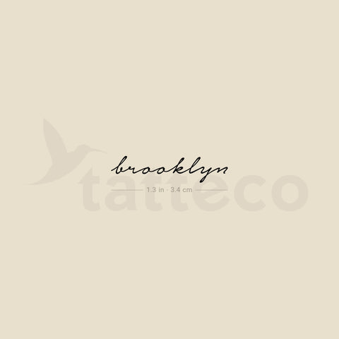 Brooklyn Temporary Tattoo - Set of 3