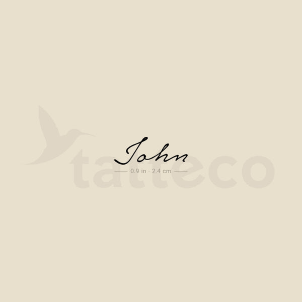 John Temporary Tattoo - Set of 3