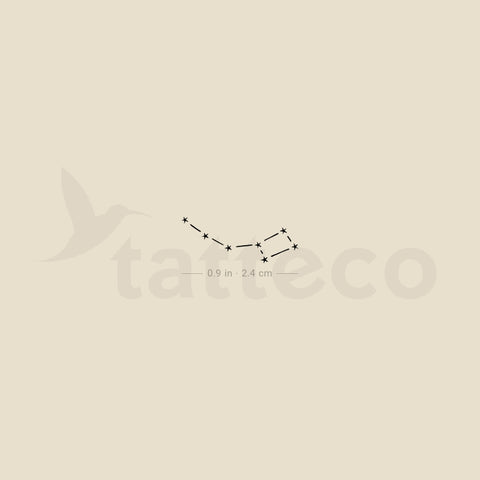 Small Little Dipper Temporary Tattoo - Set of 3