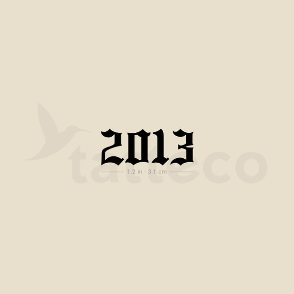 Gothic 2013 Temporary Tattoo - Set of 3