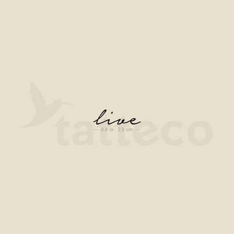 Live Temporary Tattoo - Set of 3