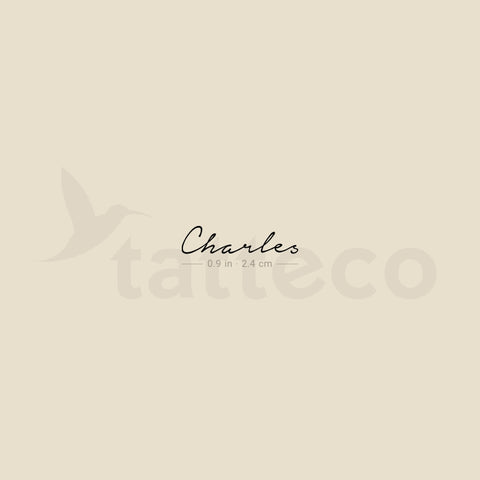 Charles Temporary Tattoo - Set of 3