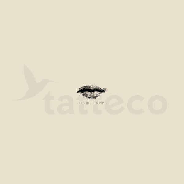 Mouth Temporary Tattoo - Set of 3