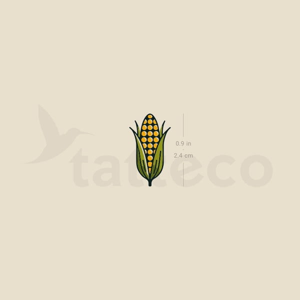 Corn Temporary Tattoo - Set of 3