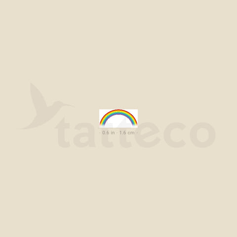 Tiny Rainbow Temporary Tattoo - Set of 3