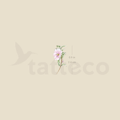 Small Camellia By Mini Lau Temporary Tattoo - Set of 3