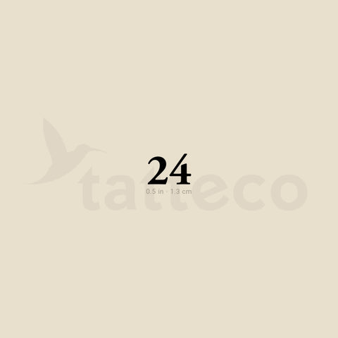 24 Temporary Tattoo - Set of 3