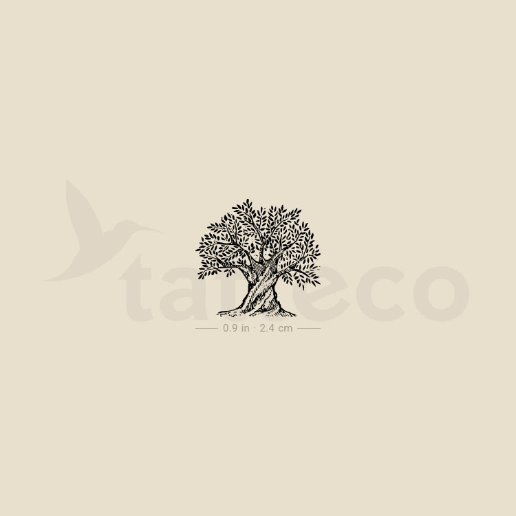 Olive Tree Temporary Tattoo - Set of 3