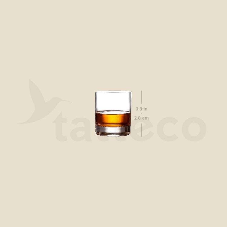 Glass Of Scotch Temporary Tattoo - Set of 3