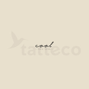 Cool Temporary Tattoo - Set of 3