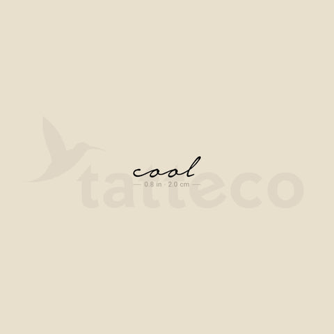 Cool Temporary Tattoo - Set of 3