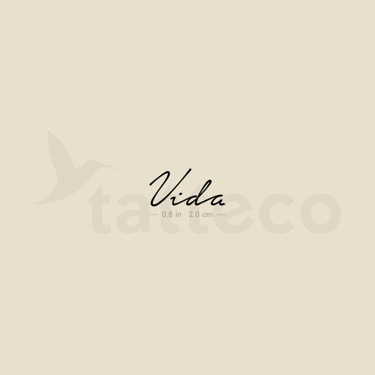 Vida Temporary Tattoo - Set of 3