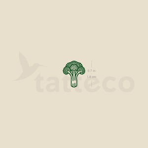 Little Broccoli Temporary Tattoo - Set of 3