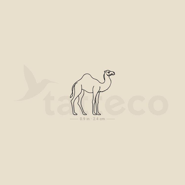 Camel Temporary Tattoo - Set of 3