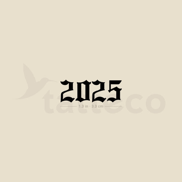 Gothic 2025 Temporary Tattoo - Set of 3