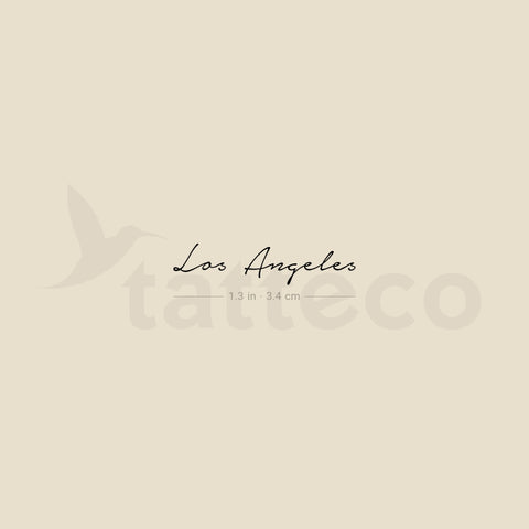 Los Angeles Temporary Tattoo - Set of 3