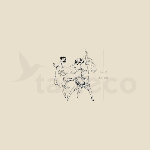 Three Muses Temporary Tattoo - Set of 3