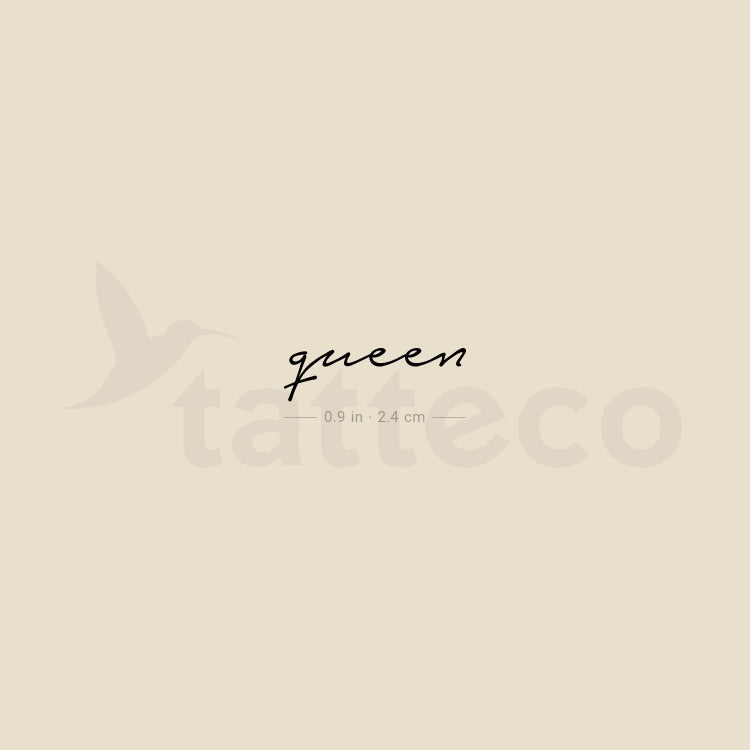 Queen Temporary Tattoo - Set of 3