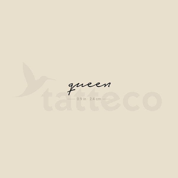 Queen Temporary Tattoo - Set of 3