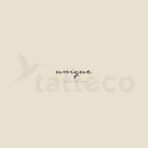 Unique Temporary Tattoo - Set of 3