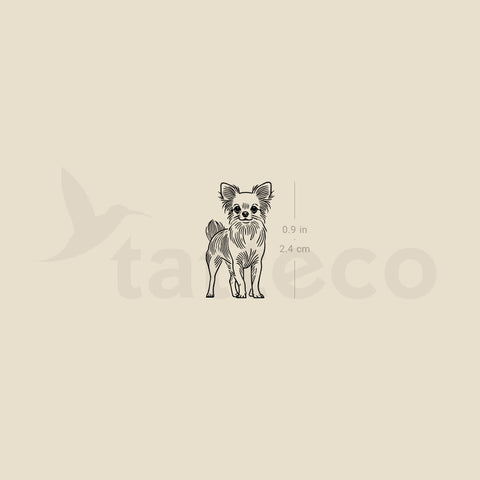 Chihuahua Temporary Tattoo - Set of 3