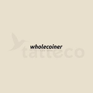 Wholecoiner Temporary Tattoo - Set of 3