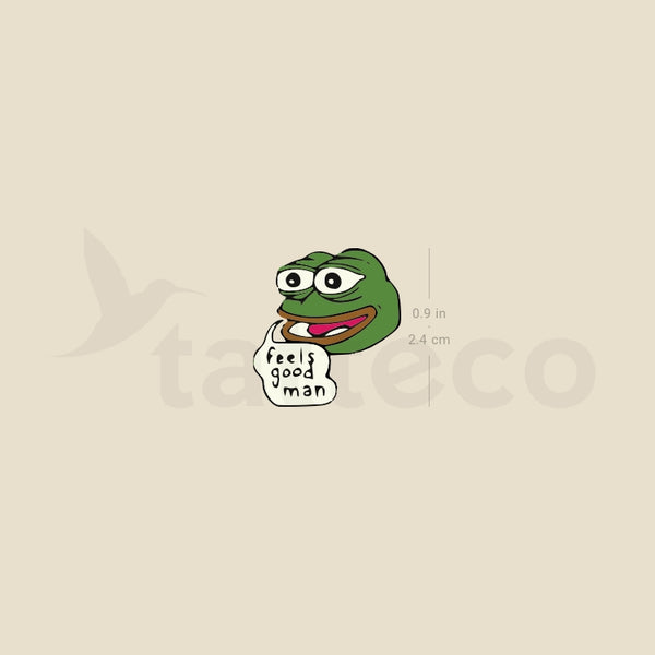 Pepe Temporary Tattoo - Set of 3