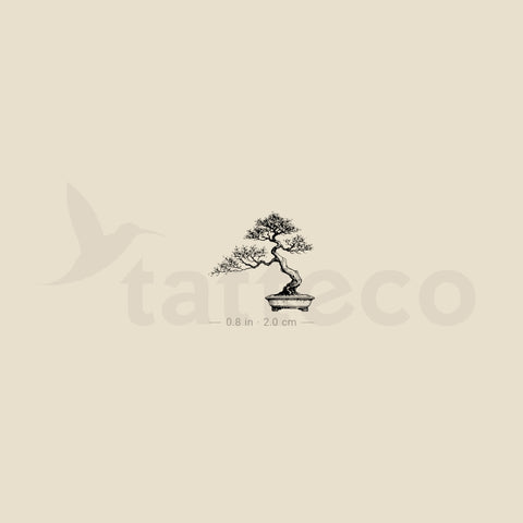 Bonsai Temporary Tattoo - Set of 3