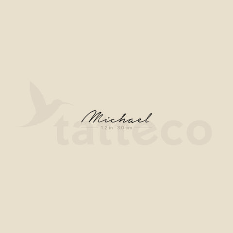 Michael Temporary Tattoo - Set of 3