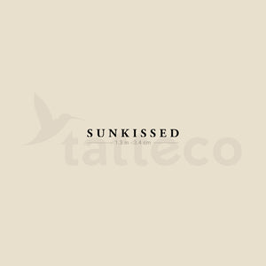 SUNKISSED Temporary Tattoo - Set of 3