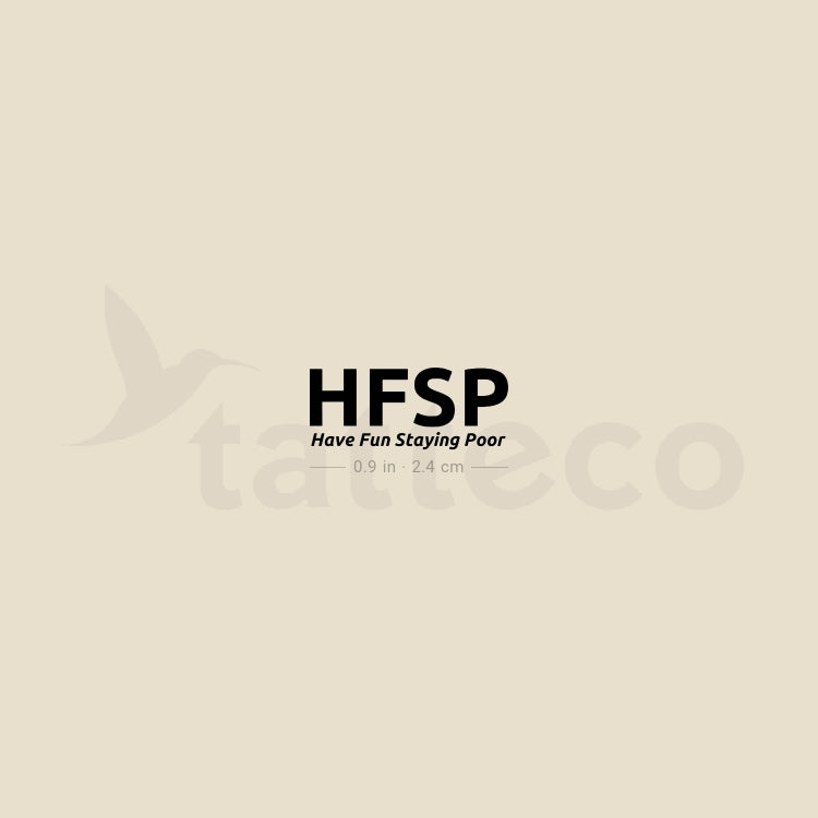 HFSP Temporary Tattoo - Set of 3