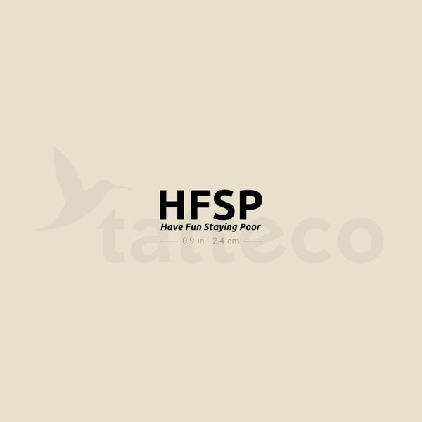 HFSP Temporary Tattoo - Set of 3