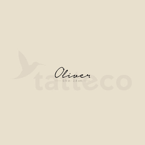 Oliver Temporary Tattoo - Set of 3