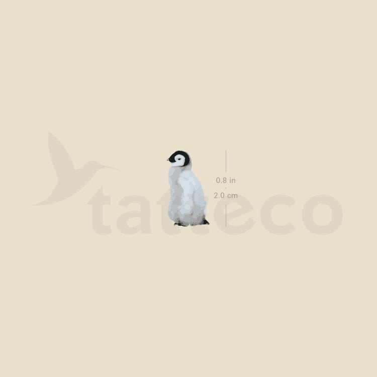 Baby Penguin Temporary Tattoo - Set of 3