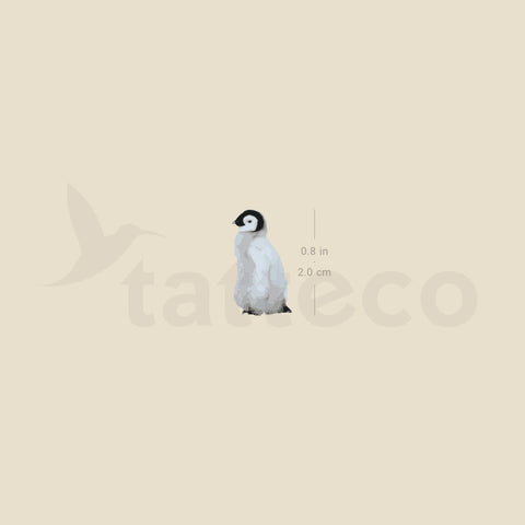 Baby Penguin Temporary Tattoo - Set of 3