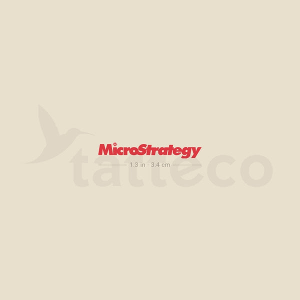 MicroStrategy Temporary Tattoo - Set of 3