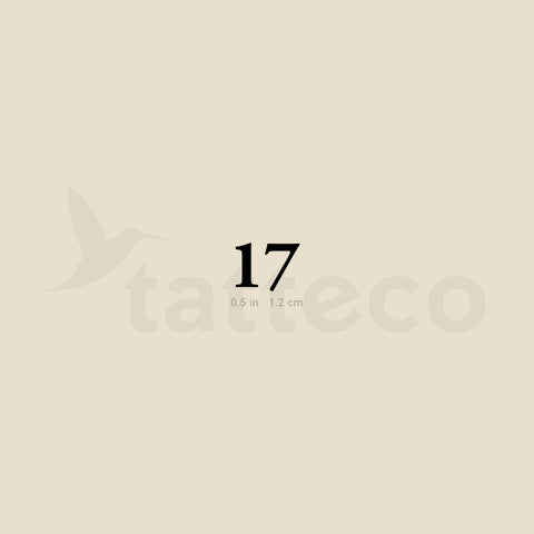 17 Temporary Tattoo - Set of 3