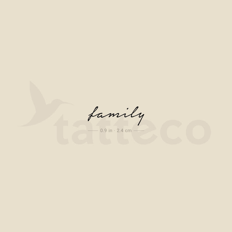 Family Temporary Tattoo - Set of 3 – Tatteco