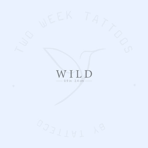 WILD Semi-Permanent Tattoo - Set of 2