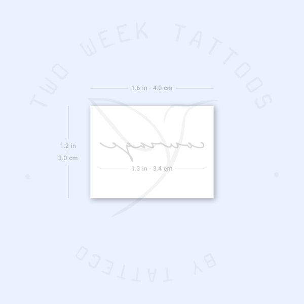 Courage Two Week Tattoo - Set of 2