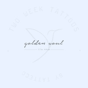 Golden Soul Semi-Permanent Tattoo - Set of 2